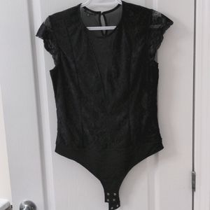 Dynamite black lace bodysuit